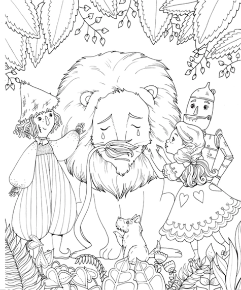 a4纸绿野仙踪简笔画