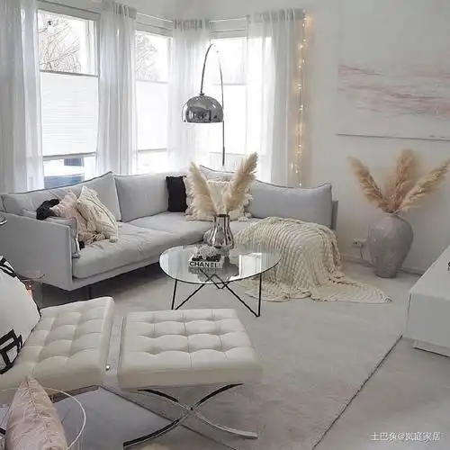 现代清新生活空间复式温馨房间改造客厅现代简约客厅设计图片赏析