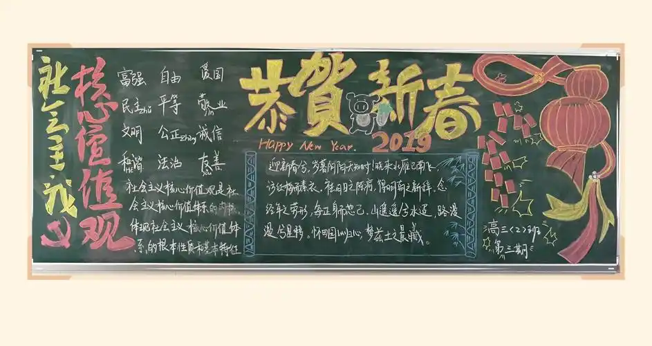 上大南高主题黑板报评比结果