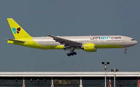 hl7743: jin air boeing b777-200