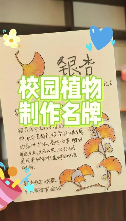 🌱植物名片制作大揭秘🔍