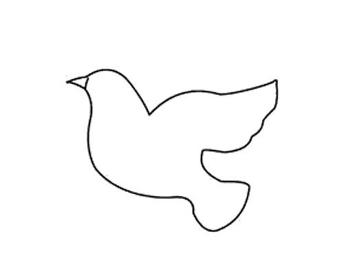 国庆节简笔画教程和平鸽简笔画