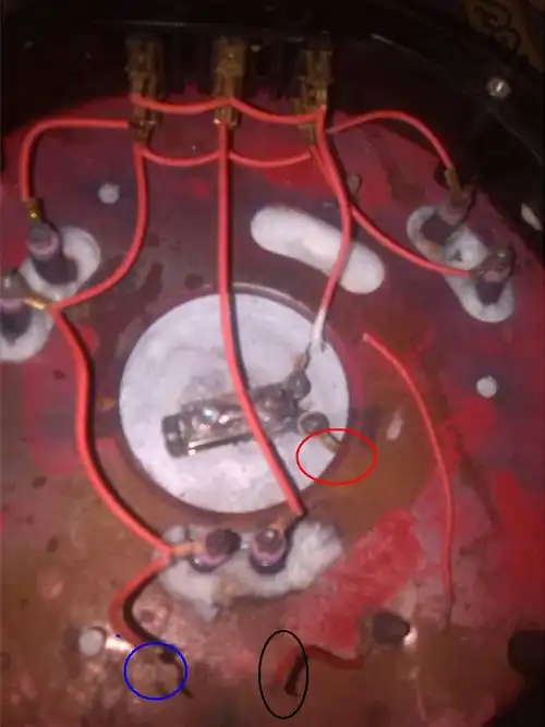 帮我看下这个图中炒菜锅的电线怎么接?