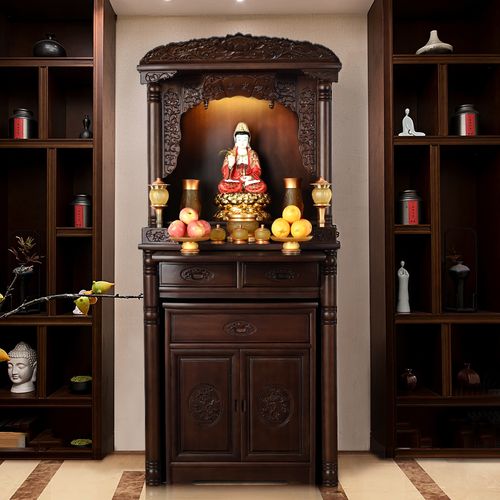 金丝红檀佛龛拉柜家用客厅供神神台实木神龛佛柜