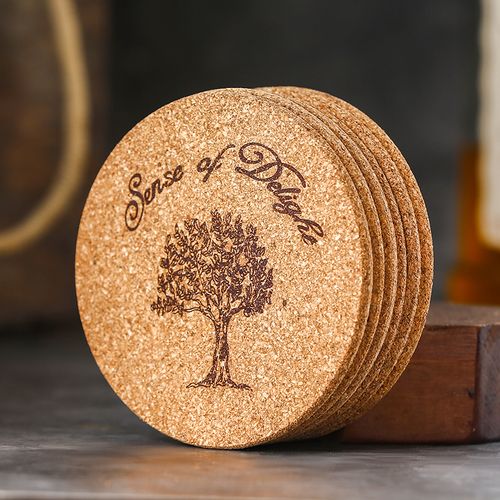 杯垫圆形创意软木酒吧威士忌防滑鸡尾酒防烫隔热杯垫