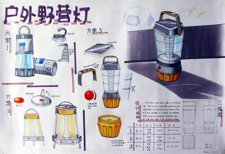快题练习《户外灯具》
