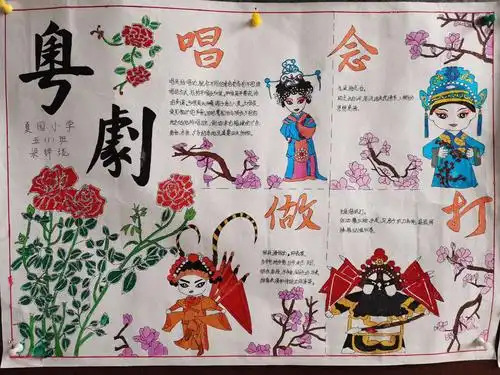 2020年6日粤剧手抄报作品