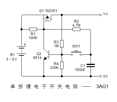低功耗单键单子开关 - 电路赏析 - 21ic电子技术开发论坛