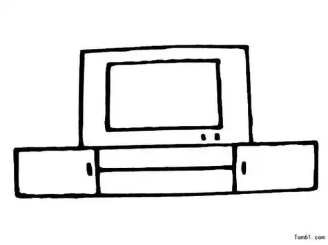 电视简笔画 电视简笔画图片