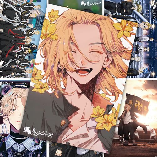 东京复仇者海报 动漫重生之道mikey周边明信片贺卡宿舍墙纸壁纸