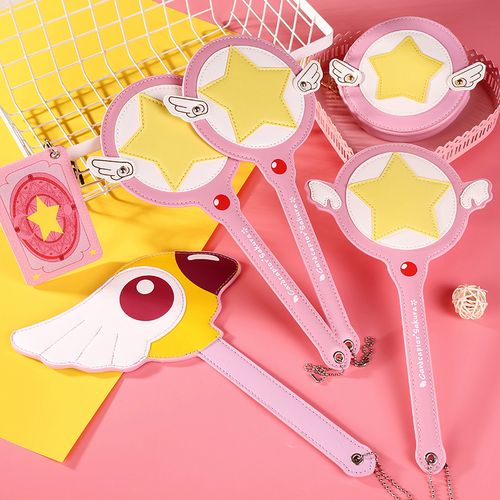 动漫周边插卡神器百变小樱魔法棒仙女棒鸟头杖学生女士公交卡卡包