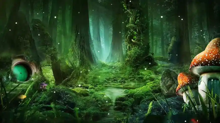 3834 蝴蝶飞呀 伴奏led森林树林舞蹈舞台大屏幕背景视频素材