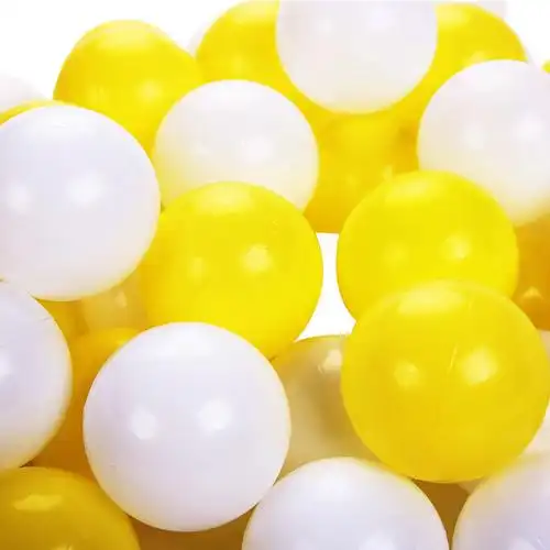 环保塑料加厚白色波波球海洋球宝宝彩色无毒儿童室内塑胶玩具球