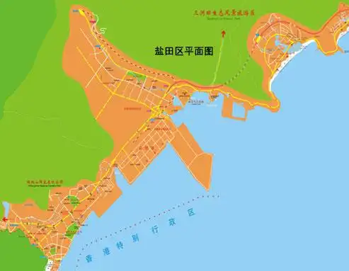 盐田区现辖沙头角,海山,盐田,梅沙四个街道,居民以汉族为主,方言为
