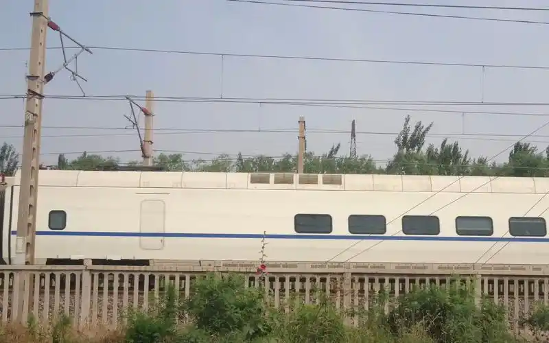 [和谐号]d6732餐车和其它动车车厢外观对比 4k