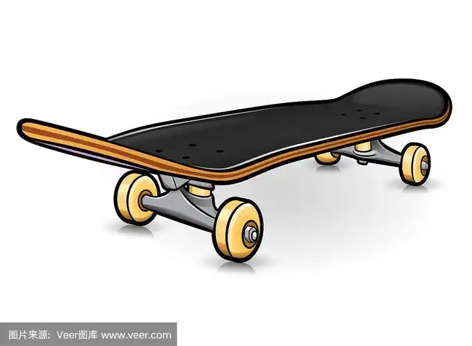 矢量滑板绘图设计孤立