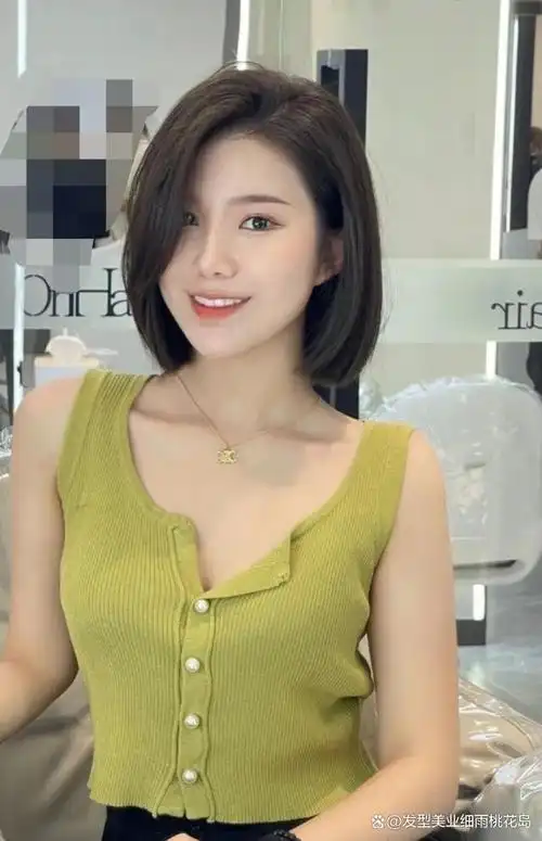 齐下巴头越剪越好看