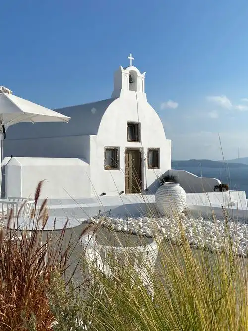 地中海白色教堂