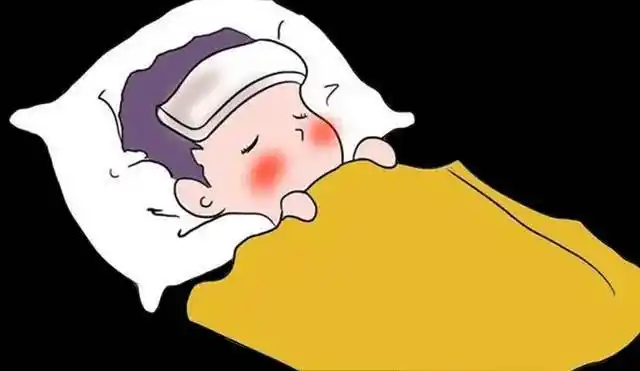 幼儿发烧图片搞笑