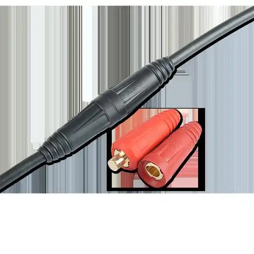 欧式电焊机焊接电缆快速接头插头焊机配件纯铜焊把线连接器耦合器