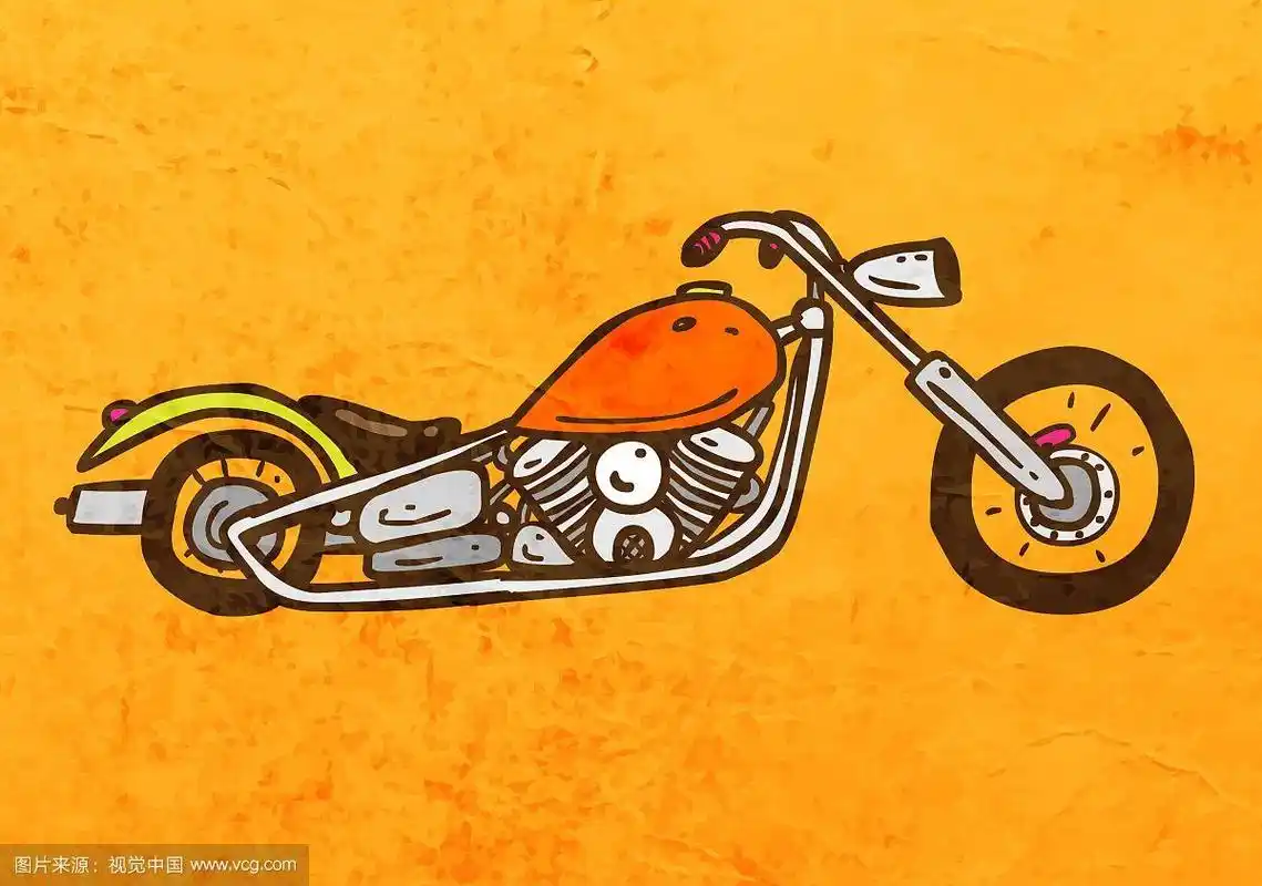 摩托车卡通