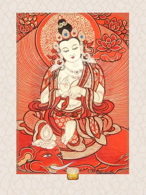 普贤菩萨,智慧之源,留下"上岸",开启如愿生活#唐卡 #愿所 - 抖音