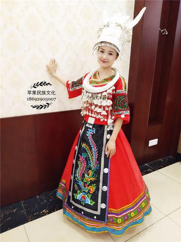 【苹果民族文化】苗族刺绣盛装 少数民族手工女装 苗族新娘服装