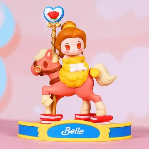 迪士尼旋转木马盲盒公主系列少女一套全套潮玩手办潮玩盲盒