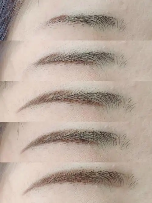 菱形脸必画的小山眉