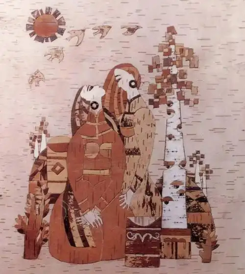 写美篇勤劳的鄂伦春人没有辜负大自然的馈赠,棵棵白桦树,张张桦树皮