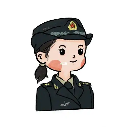 打卡65/100_头像_女兵_素材_头像