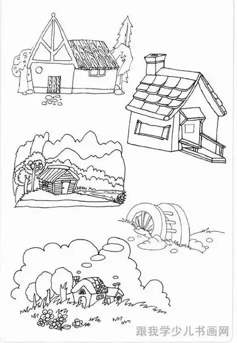 简笔画场景图加颜色