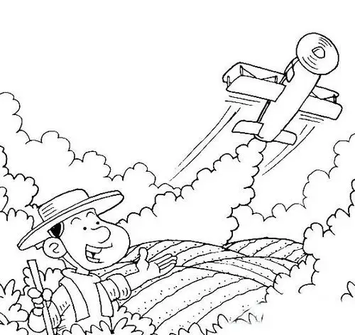 3款农民种地耕地简笔画图片-儿童简笔画大全