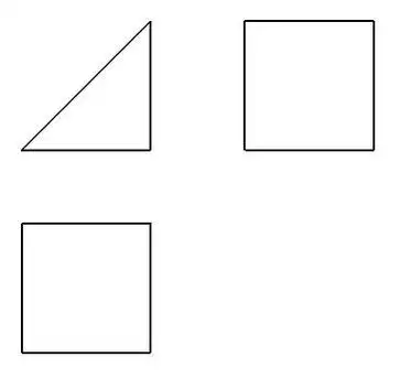 等腰直角三角形简笔画