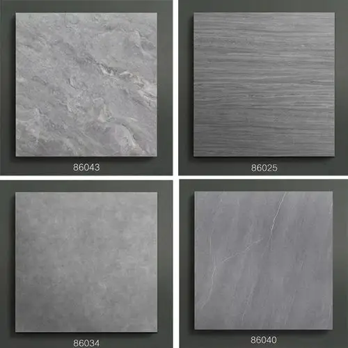 灰色仿古砖800800地砖工程餐厅酒店防污米黄色仿石纹仿古砖