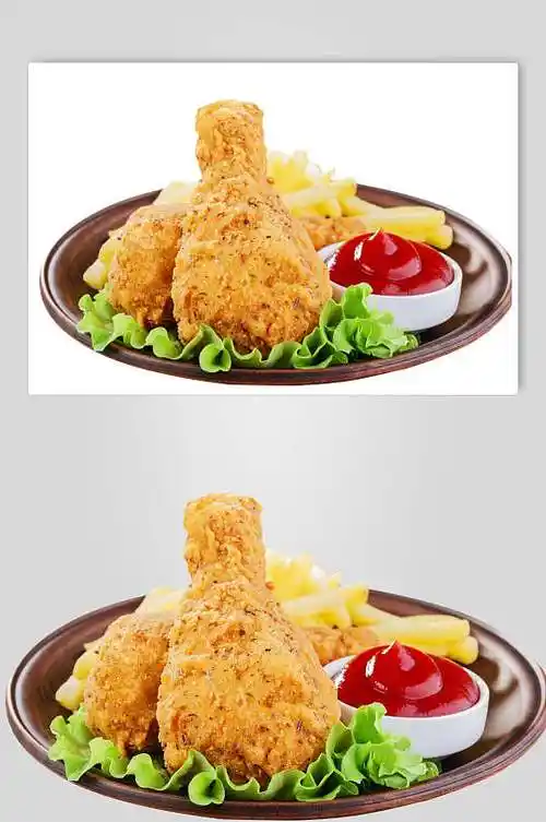 金黄炸鸡腿图片-金黄炸鸡腿素材下载-众图网