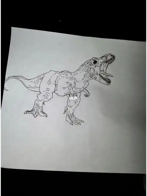 几天前天画的霸王龙