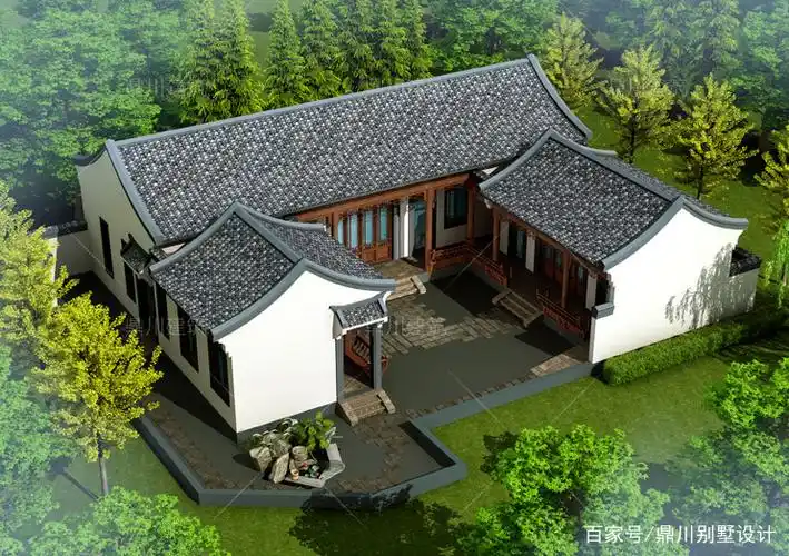 11套一层中式别墅造型外观各不同每一套都是经典