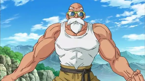 动漫龙珠超龟仙人爆发肌肉的霸气图片