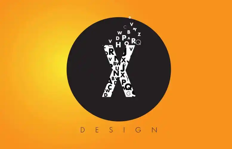 时尚现代字母标志设计花押字和创意swoosh标志