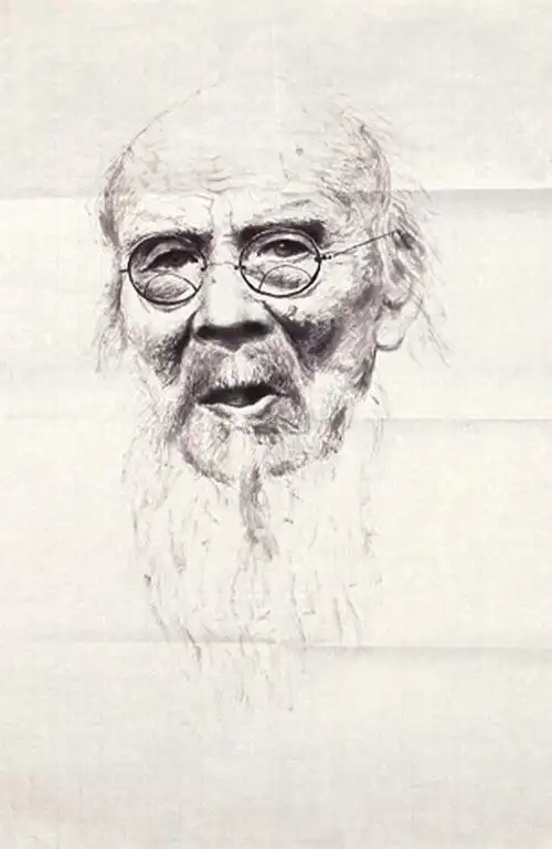 看白石老人作画