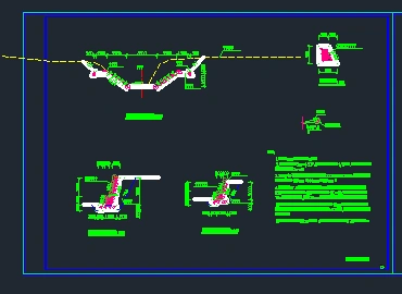 浆砌卵石挡墙生态护坡构造详图cad图_室内节点图块_土木在线