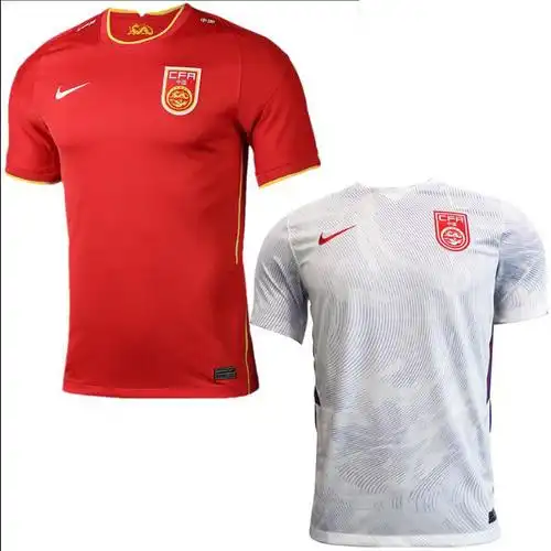 2020中国男足国家队球衣主客场中国队成人儿童足球足球服