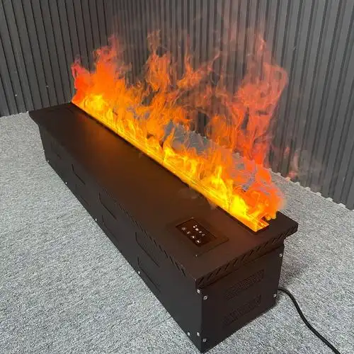 美式铸铁3d雾化壁炉仿真火炉柴火电子壁炉装饰欧式壁炉复古假火焰