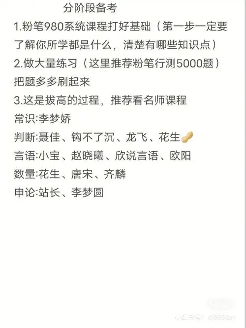 粉笔980系统课程打好基础(第一步一定要了解你所学都是什么,清楚有