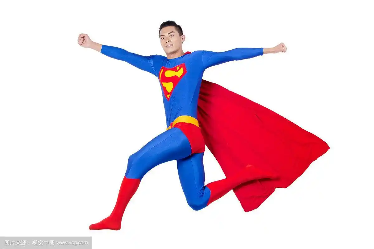 飞行中的搞笑超人