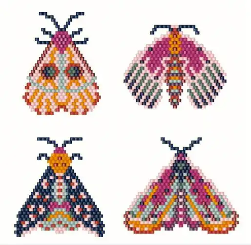 分享扑棱蛾子串珠系列附图纸