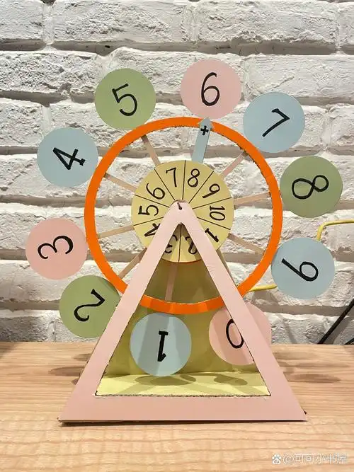 小学一年级手工之加减法转盘 家庭作业,要求做转盘,第一个就想到了