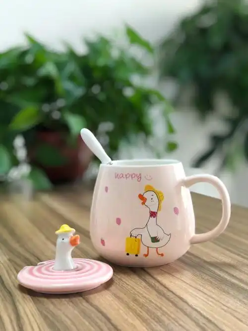 超级可爱鸭水杯