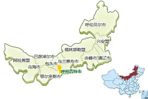 内蒙古自治区地图